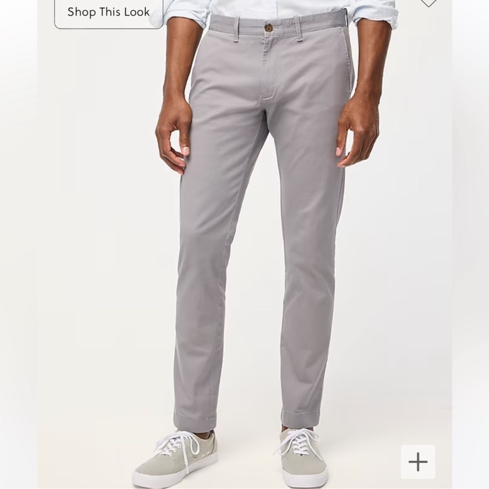 J. CREW Slim-fit flex chino pant in Slate Gray Size 34